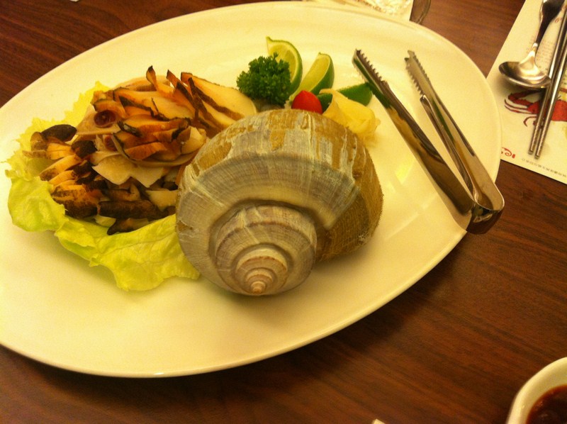 安可喬治-LIVE清蒸大海螺 Steamed Seawhelk